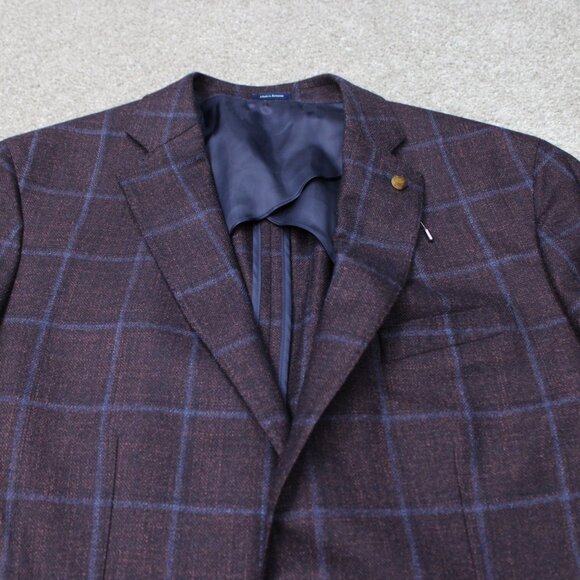 Peter Millar Blazer Mens 44R Purple (Rubi) Wool/Silk/Cashmere Sports Jacket - Picture 5 of 16